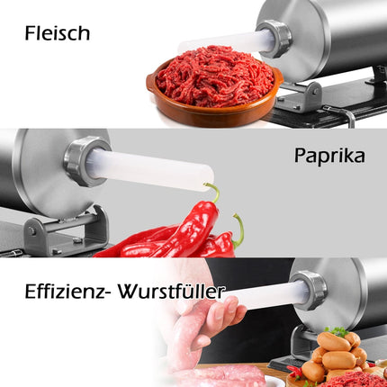Dešrų kimšimo mašina, 4 kg talpa, nerūdijantis plienas