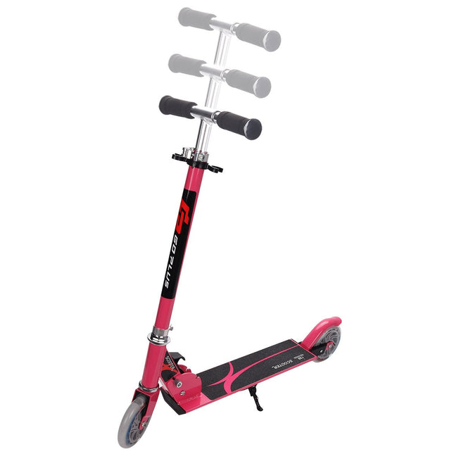 Paspirtukas-paspirtukas-vaikiškas paspirtukas-miesto paspirtukas, sulankstomas iki 70 kg-rožinis