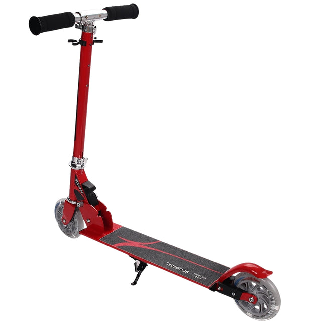 Paspirtukas-paspirtukas, vaikų paspirtukas, miesto paspirtukas, sulankstomas iki 70 kg, raudonas