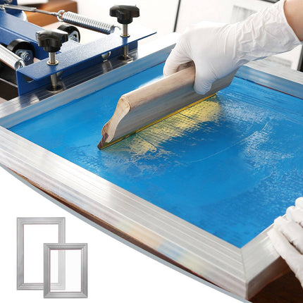 Screen Printing Kit, 2 Aluminum Frames 8x10, 10x14, 110 Mesh