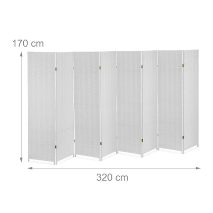 Screen wall with 8 panels
