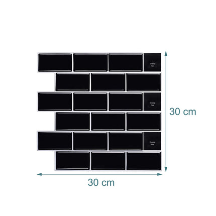 Lipnios 3D sienų plytelės, 30x30 cm, lengvai montuojamos