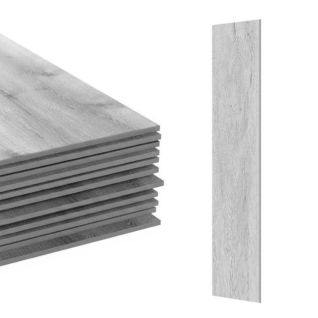 Lipnios medienos imitacijos PVC grindys - atsparios vandeniui, neslidžios
