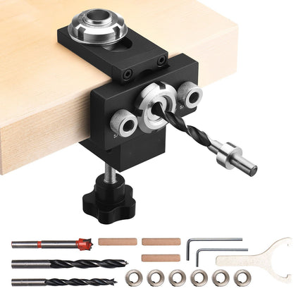 Self-Centering Doweling Jig Kit, Aluminum, 3 Drill Sizes