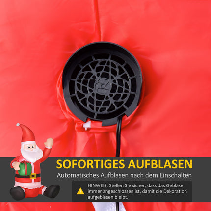 Inflatable Santa Christmas decoration with LED lights