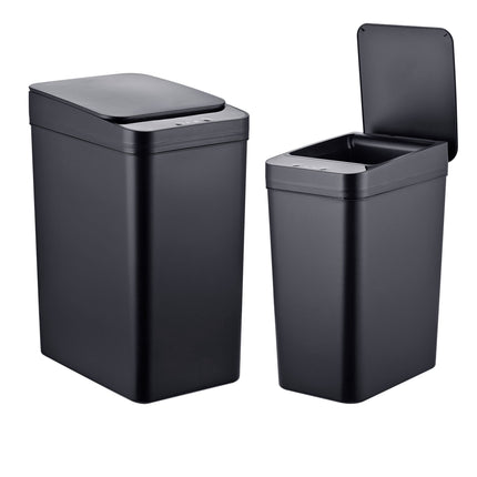 Sensorinių virtuvės šiukšliadėžių rinkinys, 9 l ir 15 l, juodas, automatinis