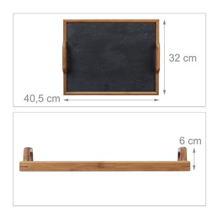 Serviravimo padėklas su skalūno lėkšte