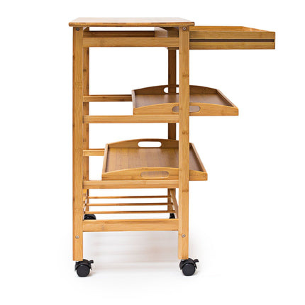 Serving trolley with wine rack JAMES L