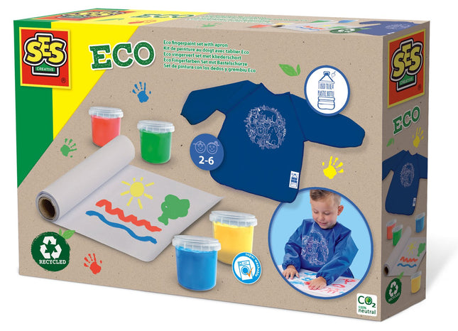 Ses Eco pirštų dažų rinkinys su prijuoste