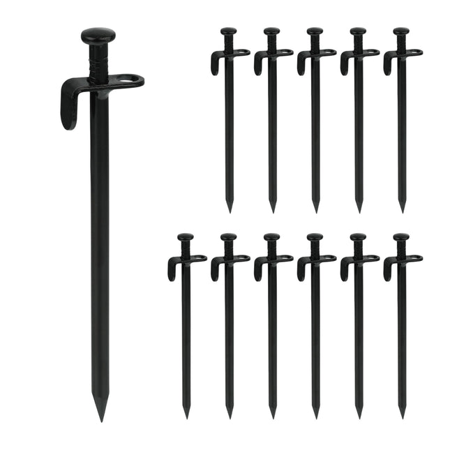 12 palapinės kuoliukų rinkinys