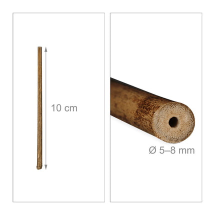 200 bambuko lazdelių rinkinys, 10 cm