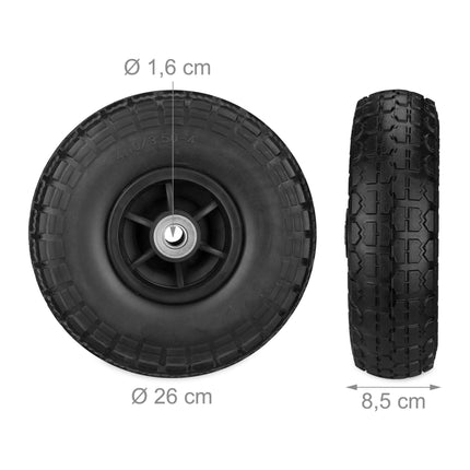 2 PU karučio padangų komplektas 4.1/3.5-4