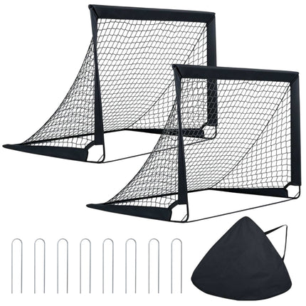 Set of 2 Pop-Up Football Nets with Carry Bag & Stakes