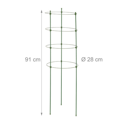 2 apvalių žalių grotelių rinkinys, 91 cm