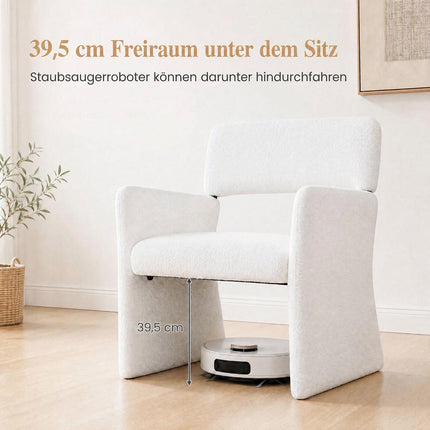 2 baltų buklė atlošiamų kėdžių su putplasčio paminkštinimu rinkinys