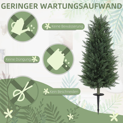2 dirbtinių augalų rinkinys, dirbtiniai kiparisai su 831 lapeliu kiekvienas, universalūs, žali