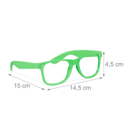 Set of 4 Neon Party Glasses
