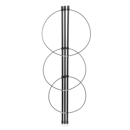 4 apvalių augalų atramų rinkinys, 45 cm