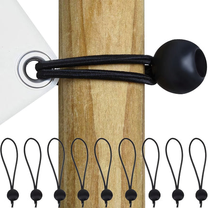 Set of rubbers with a ball for the tarpaulin - 10 pcs.