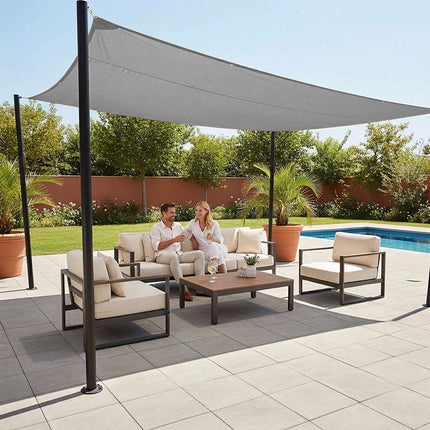 Shade Sail With Eyelets – Water-Repellent Polyester