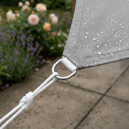Shade Sail With Eyelets – Water-Repellent Polyester