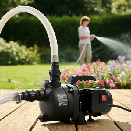 Shallow Well Jet Pump 800W, 230V, 3300 L/H, Thermal Protection