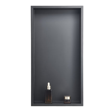 Shower Niche 13x25 In, 304 Stainless Steel, Black