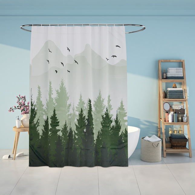 Dušo užuolaida 180x200 cm su motyvu