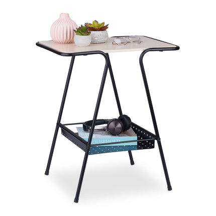 Side Table with Magazine Shelf