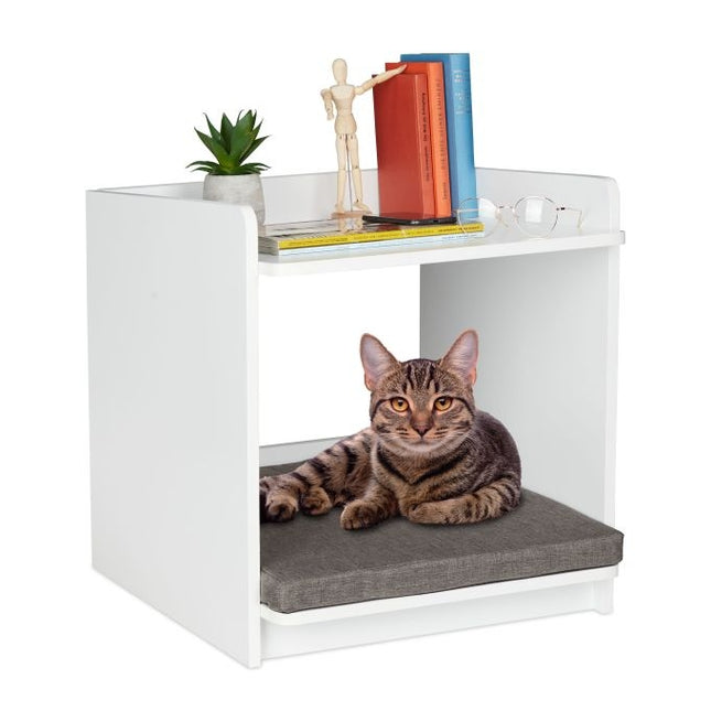 Šoninis staliukas su augintinio pagalvėle