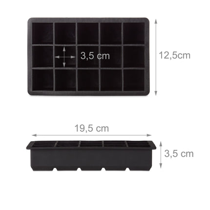 Silikoninė ledo kubelių formelė 3,5 cm
