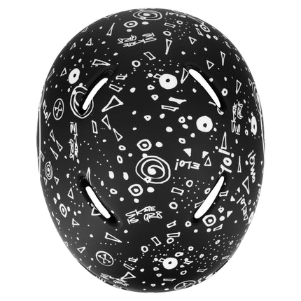 Skate Helmet, Black, S (52-56 cm), Lightweight, Ventilated