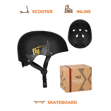 Skate Helmet, Gold, XS 48–52 cm, Dial Fit