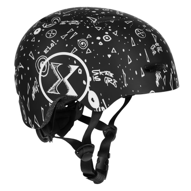 Riedlenčių šalmas XS (48-52cm) juodas, lengvas ir saugus