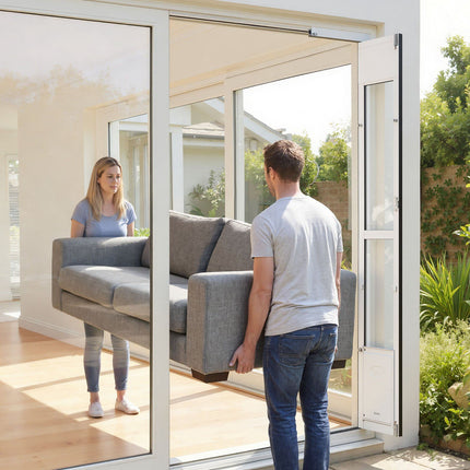 Sliding Glass Dog Door Insert, Adjustable Height, Medium Lock