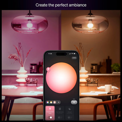Smart LED Bulb E27 60W 806lm, White & Color Ambiance