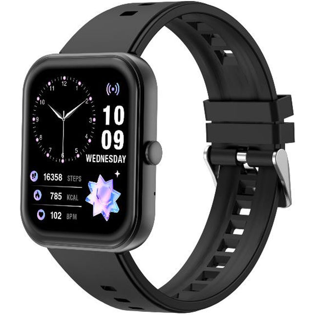 Išmanusis laikrodis 1,96 colio AMOLED, skambinimo funkcija, juodas