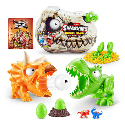 „Smashers Playset“ Dino salos tiranozauro mūšis