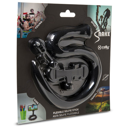 Snake Flexible selfie stick Black
