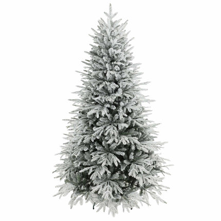 Snow Flocked Artificial Christmas Tree 180 cm with 1920 Tips, Hinged Branches