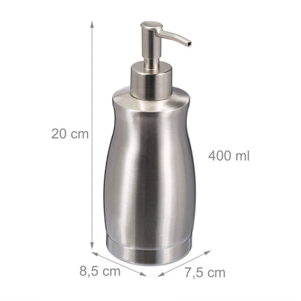 Nerūdijančio plieno muilo pompa, 400 ml