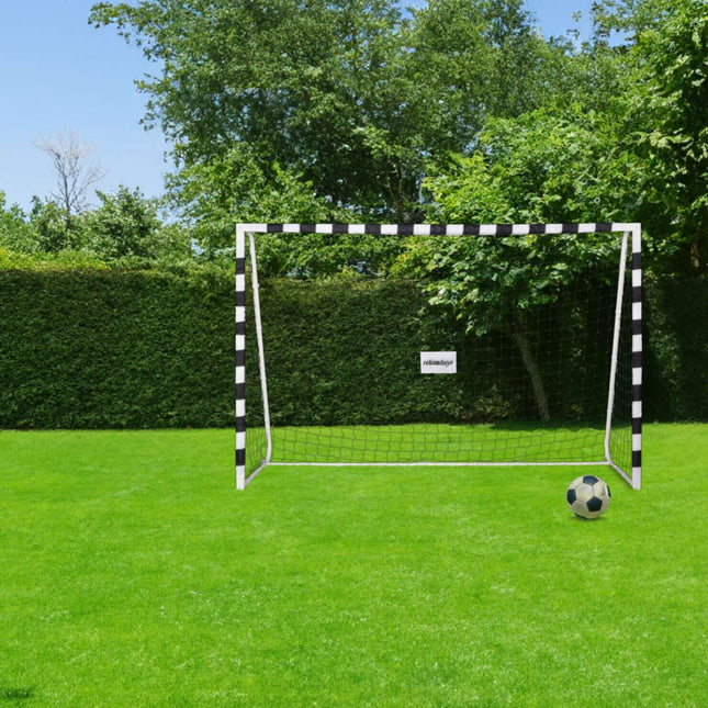 Balto metalo XXL futbolo vartai