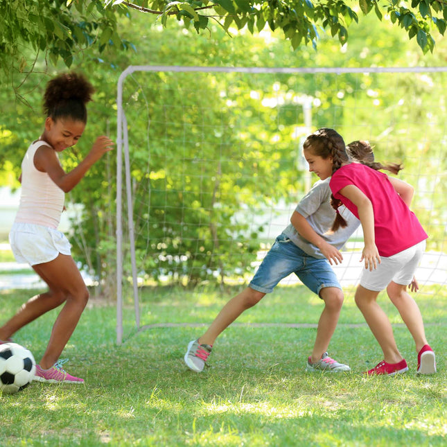 Futbolo vartai iš balto plieno