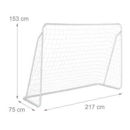 Futbolo vartai iš balto plieno