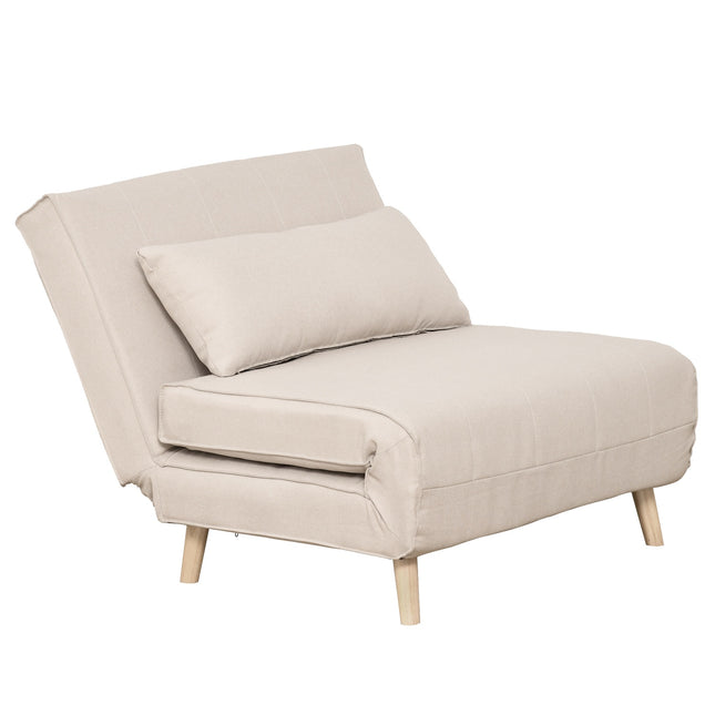 Sofa-lova, Viengulė sofa, Sofa-lova, Sulankstoma sofa su reguliuojamu atlošu, Šiaurės šalių, Dirbtinis linas