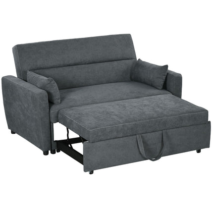 Sofa-lova, dvivietė sofa su lovos funkcija, reguliuojamas atlošas, apmušta sofa su dekoratyvinėmis pagalvėlėmis, aksomo imitacija