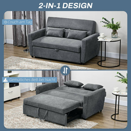 Sofa-lova, dvivietė sofa su lovos funkcija, reguliuojamas atlošas, apmušta sofa su dekoratyvinėmis pagalvėlėmis, aksomo imitacija