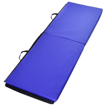 Minkštas grindų kilimėlis, gimnastikos kilimėlis, jogos kilimėlis, sulankstomas gimnastikos kilimėlis, 180 x 60 x 4 cm - mėlynas