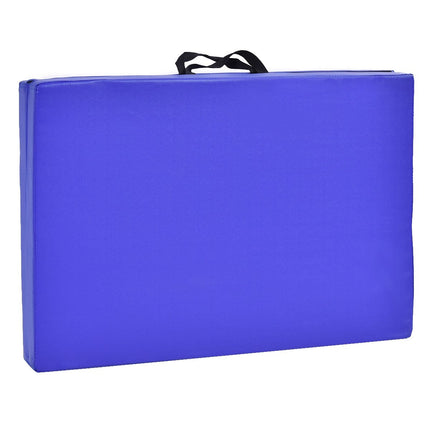 Minkštas grindų kilimėlis, gimnastikos kilimėlis, jogos kilimėlis, sulankstomas gimnastikos kilimėlis, 180 x 60 x 4 cm - mėlynas