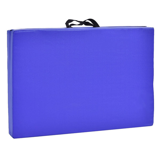 Minkštas grindų kilimėlis, gimnastikos kilimėlis, jogos kilimėlis, sulankstomas gimnastikos kilimėlis, 180 x 60 x 4 cm - mėlynas